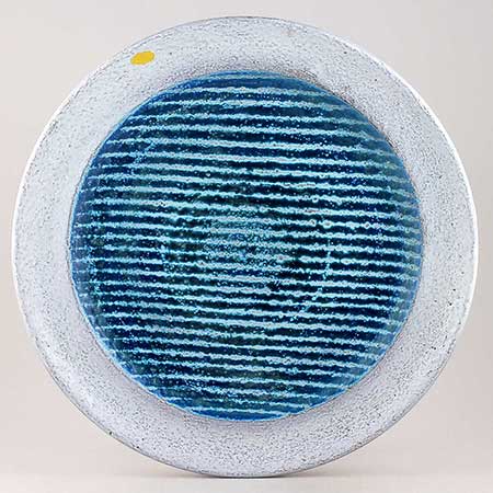 Hjördis Oldfors Upsala-Ekeby Azur Dish. Model 2508. Length 33 cm