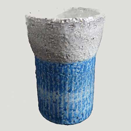 Hjördis Oldfors Upsala-Ekeby Azur Vase. Model 2511. Height 15 cm