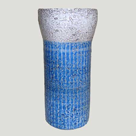 Hjördis Oldfors Upsala-Ekeby Azur Vase. Model 2512. Height 20,5 cm
