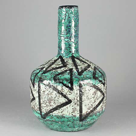 Ingrid Atterberg Upsala–Ekeby Chamotte Vase. Model 2312. Height 21 cm