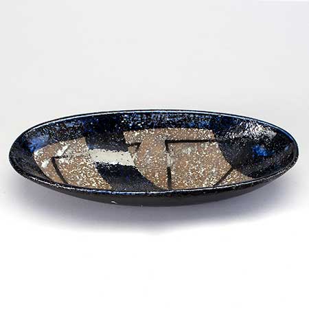 Ingrid Atterberg Upsala–Ekeby Chamotte Bowl. Model 2308. Length 42 cm