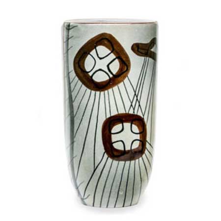 Ingrid Atterberg Upsala Ekeby Manet Vase. Model 2122. Height 20 cm