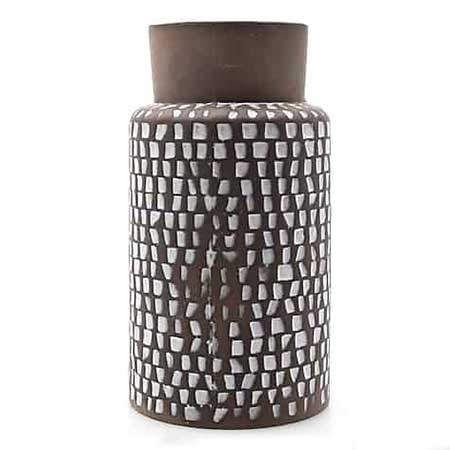 Ingrid Atterberg Upsala Ekeby Mosaik Vase. Model 43130-848. Height 19 cm