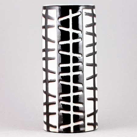 Ingrid Atterberg Upsala Ekeby Pronto Vase. Model 2344. Height 18,5 cm