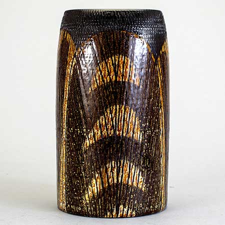 Ingrid Atterbergs Upsala Ekeby Sakra Vase. Model 2666. Height 22,5 cm