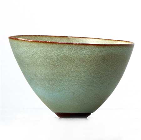 Ingrid Atterberg Upsala–Ekeby Sintergods Bowl, length 11,5 cm