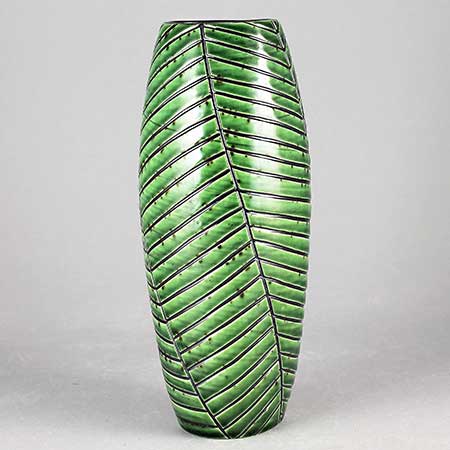 Ingrid Atterberg Upsala Ekeby Spira Vase. Model 2336. Height 16 cm / 6.3 in