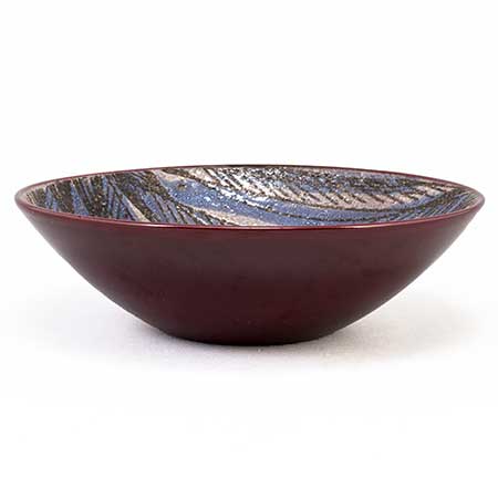 Hjördis Oldfors Upsala-Ekeby Vienna Bowl. Model 2589. Length 27 cm