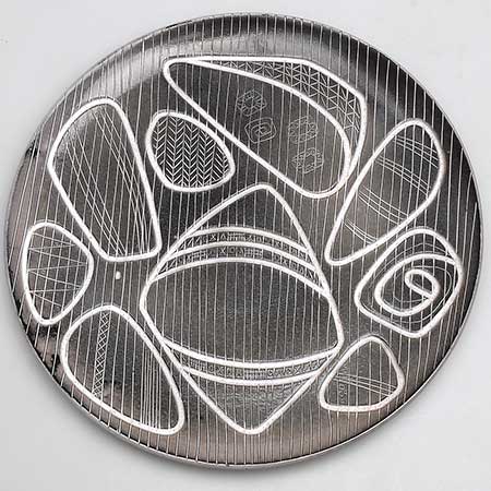 Ingrid Atterberg Upsala–Ekeby Vinga Dish. Model 2217. Length 35 cm