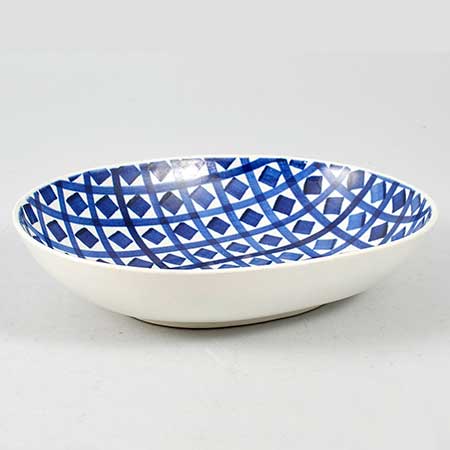 Karin Björquist Gustavsberg Indigo Bowl, model 4, length 22 cm