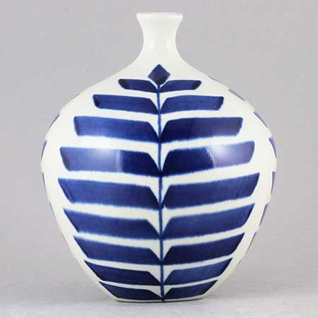 Karin Björquist Gustavsberg Indigo Vase, model 23, height 13 cm