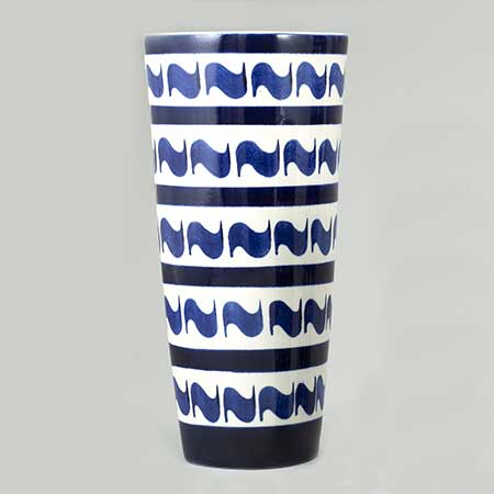 Karin Björquist Gustavsberg Indigo Vase, model 26, height 24 cm
