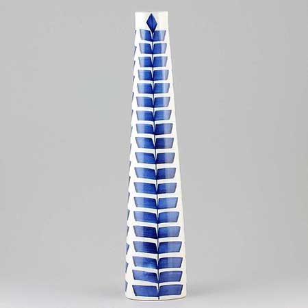 Karin Björquist Gustavsberg Indigo Vase, model 27, height 32 cm