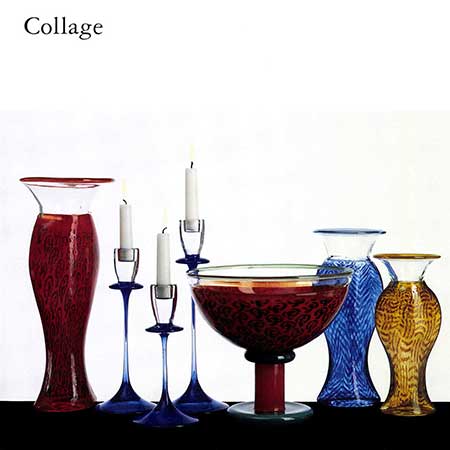 Kjell Engman Kosta Boda Collage A page from a Kosta Boda product catalogue