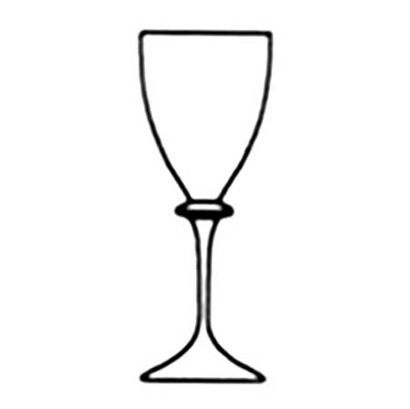 Kjell Engman Kosta Boda Collage Wine glass (model 99660), height 27 cm