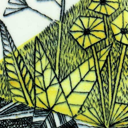 Lars Thorén Rörstrand Triangla Decor element from Triangla’ geometric pattern