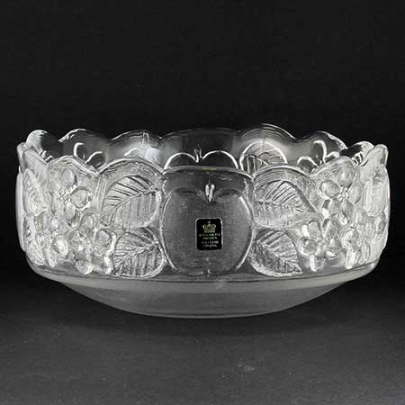 Lisa Larson glas Skål, diameter 22 cm