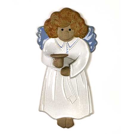 Margareta Hennix Gustavsberg Angel candleholder wall plaque, width 33 cm
