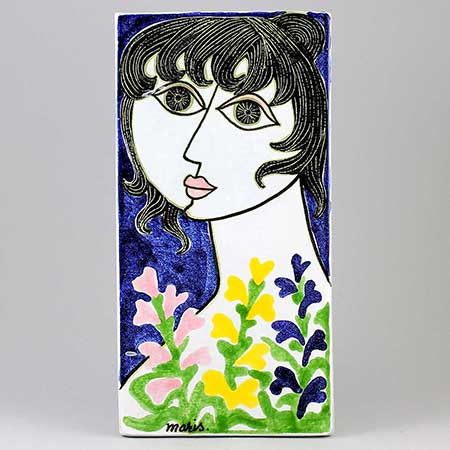 Mari Simmulson Upsala Ekeby Iris. Model 4035M. Height 30 cm