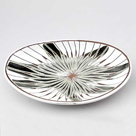 Mari Simmulson Upsala Ekeby Maj Bowl. Model 4145. Length 23 cm