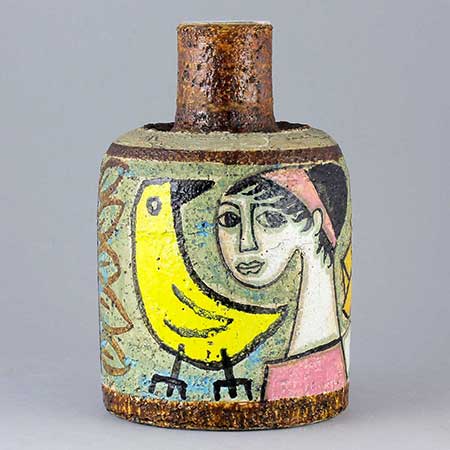 Mari Simmulson Upsala Ekeby Mariana Vase. Model 4439. Height 17 cm
