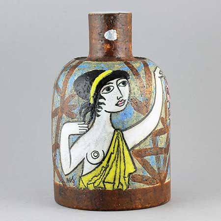 Mari Simmulson Upsala Ekeby Mariana Vase. Model 4440. Height 21,5 cm