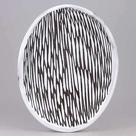 Mari Simmulson Upsala Ekeby Mars Bowl. Model 4089. Length 24,5 cm