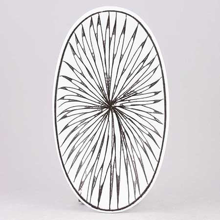 Mari Simmulson Upsala Ekeby Mars Bowl. Model 4145. Length 23 cm