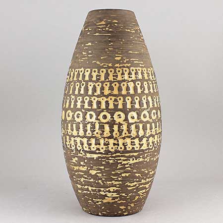 Mari Simmulson Upsala Ekeby Mexiko Vase. Model 43130-18. Height 23 cm