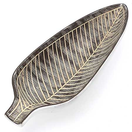 Mari Simmulson Upsala Ekeby Nigeria Bowl. Model 4272. Length 40,5 cm