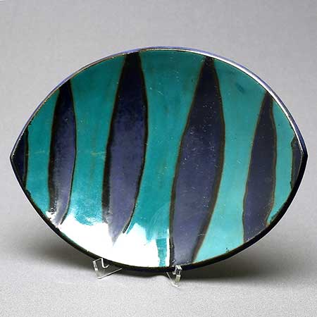 Mari Simmulson Upsala Ekeby Samba Bowl. Model 4115. Length 30 cm