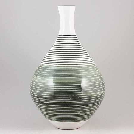 Mari Simmulson Upsala Ekeby Sving Vase. Model 4170. Height 30 cm