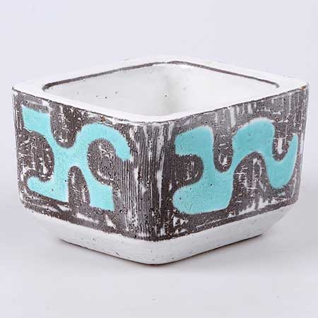 Mari Simmulson Upsala Ekeby Tahiti Bowl. Model 4066. Length 17 cm