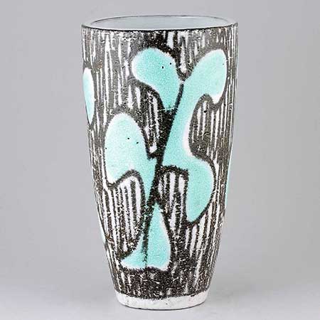 Mari Simmulson Upsala Ekeby Tahiti Vase. Model 4345. Height 21,5 cm