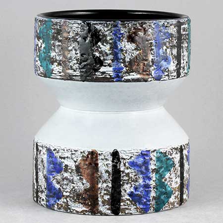 Mari Simmulson Upsala Ekeby Timglas Vase. Model 4470. Height 13,5 cm