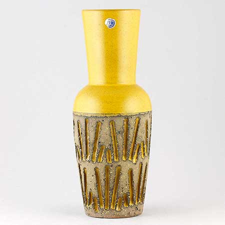 Mari Simmulson Upsala Ekeby Tokyo Vase. Model 4078M. Height 24 cm