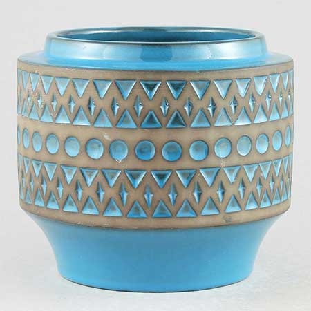 Mari Simmulson Upsala Ekeby Turkosa Vase. Model 7022M. Height 12,5 cm