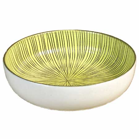 Mari Simmulson Upsala–Ekeby Vibrato Bowl. Model 4290. Length 10,5 cm