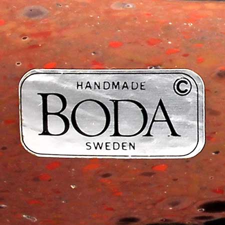Monica Backström Kosta stone Boda label from the 1970s