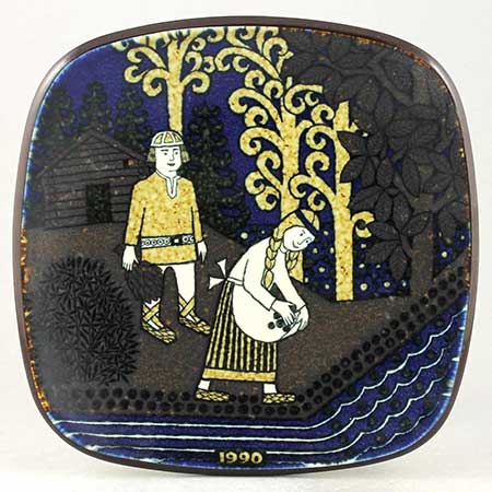 Raija Uosikkinen Arabia Kalevala wall plaque 1990