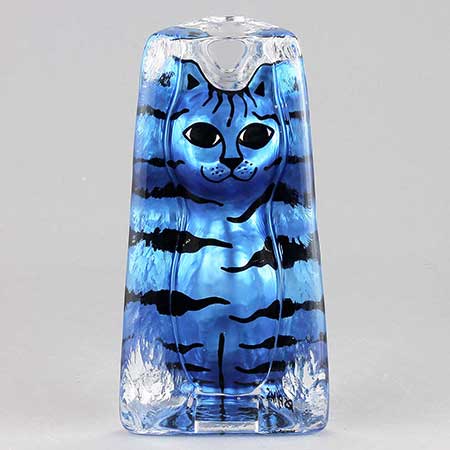Renate Stock-Paulsson Sea Blue cat, height 15 cm