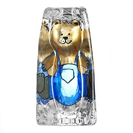 Renate Stock-Paulsson Sea Blue teddy bear, height 15 cm