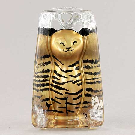 Renate Stock-Paulsson Sea Golden small cat, height 10 cm