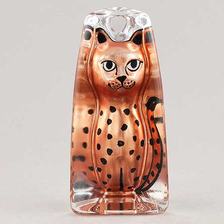 Renate Stock-Paulsson Sea Orange cat with tail, height 15 cm