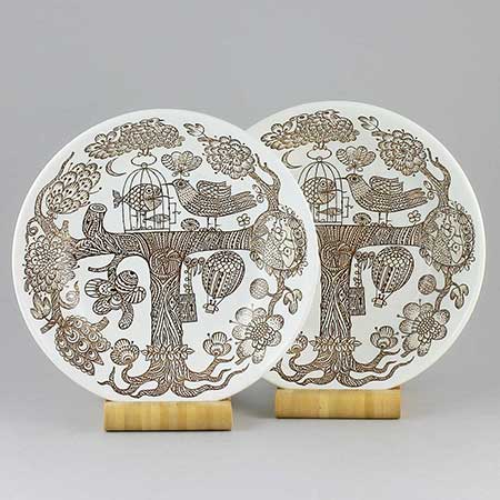 Stig Lindberg Gustavsberg Eros Deep plate, diameter 19 cm