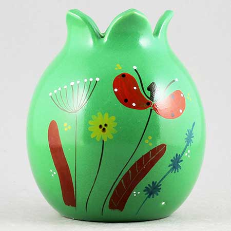 Stig Lindberg Gustavsberg Polka Vase, height 14 cm