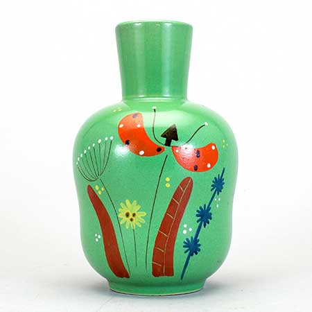 Stig Lindberg Gustavsberg Polka Vase, height 15 cm