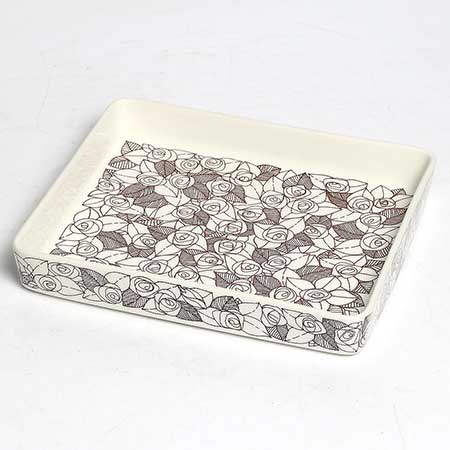 Stig Lindberg Gustavsberg Rosenfält Dish, length 22 cm