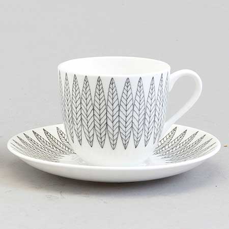 Stig Lindberg Salix Kaffegods svart Salix