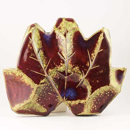 Sylvia Leuchovius wall plaque Leaf (1969) Length 40 cm / 15.7 in